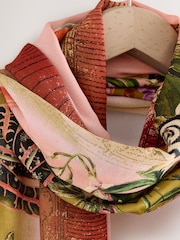 Pink Terranium Print Kew Collection Lightweight Scarf - Image 5 of 8