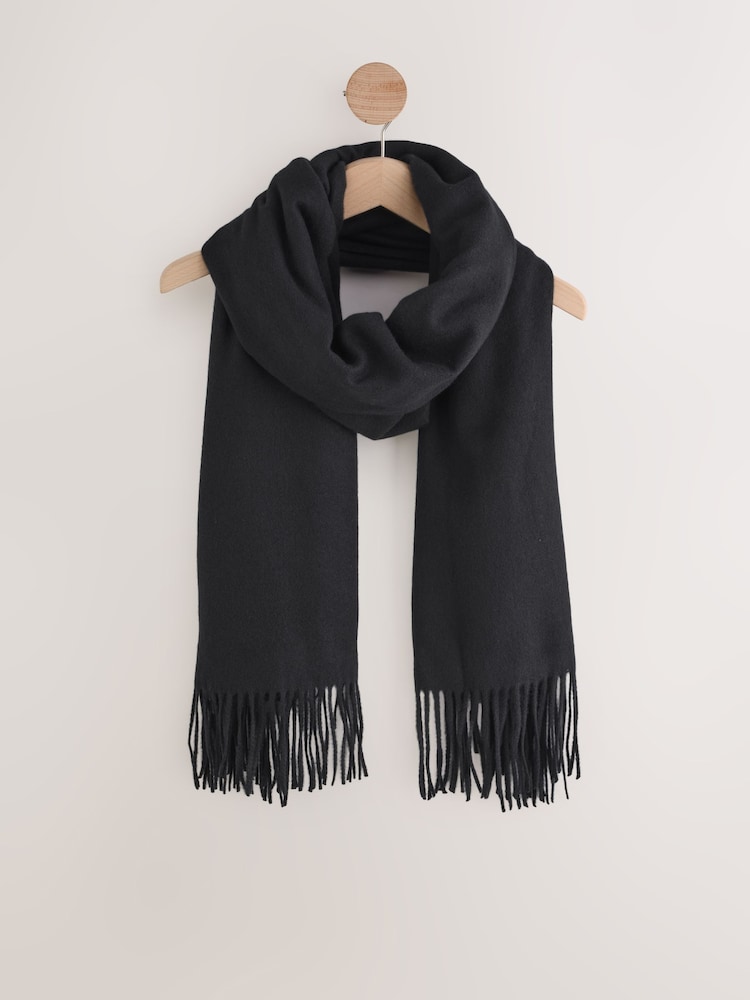 Black Midweight Scarf - Image 1 of 3