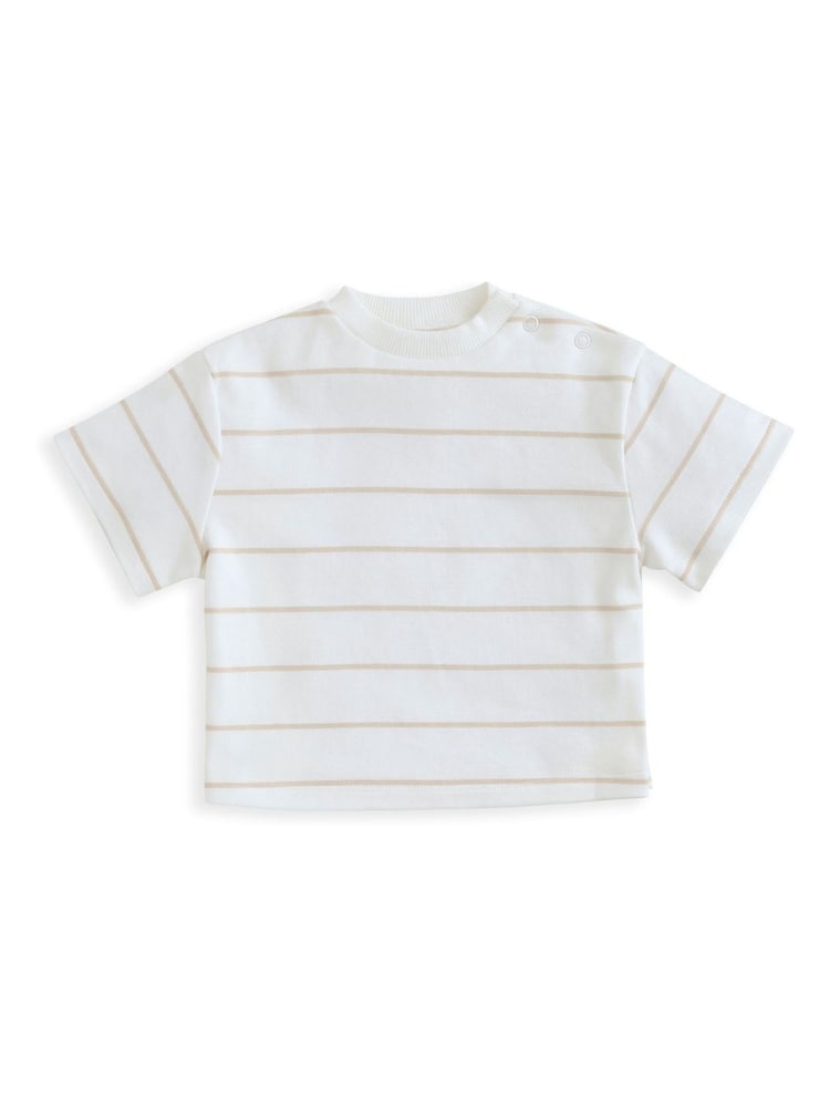 Mamas & Papas Stripe T-Shirt And Denim Dungaree Set - Image 5 of 5