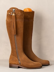 Spanish Boot Co Brown Tall Spanish Riding Boots - Image 1 of 9