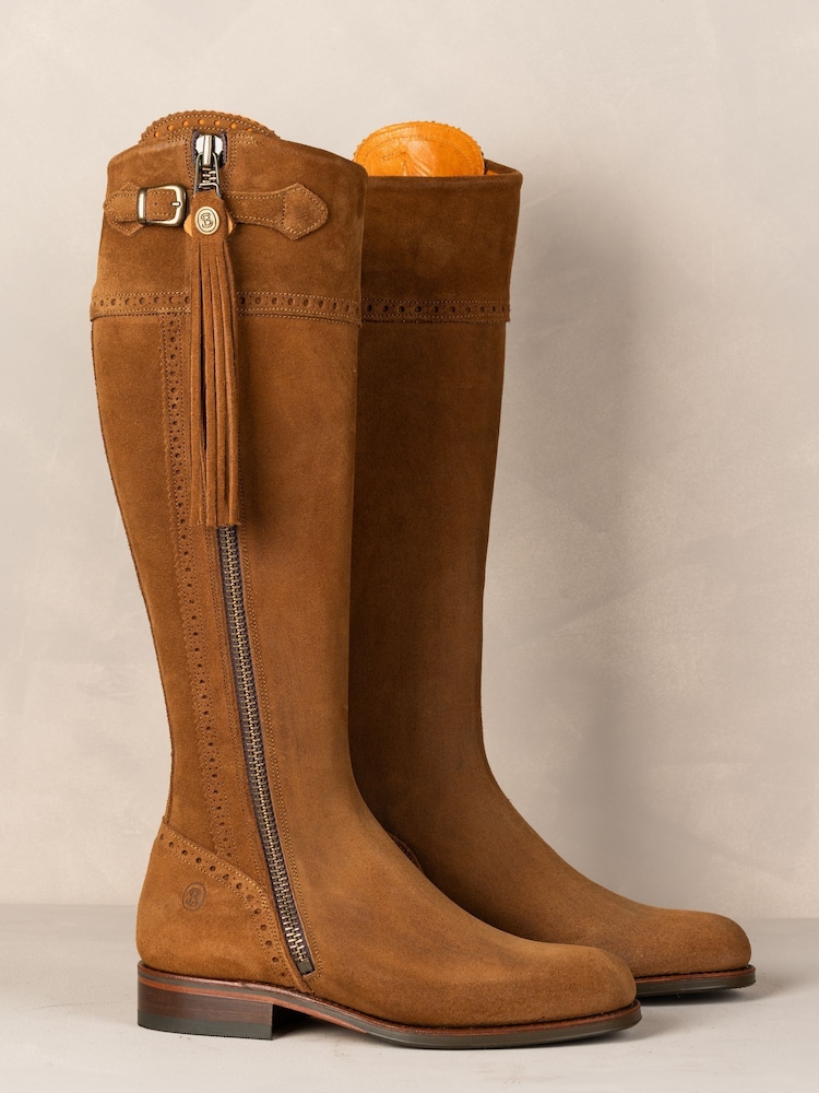 Spanish Boot Co Brown Tall Spanish Riding Boots - Image 1 of 9