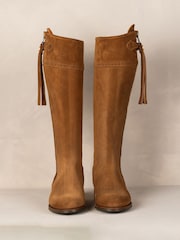 Spanish Boot Co Brown Tall Spanish Riding Boots - Image 4 of 9