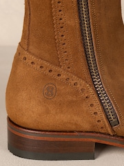 Spanish Boot Co Brown Tall Spanish Riding Boots - Image 6 of 9