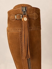 Spanish Boot Co Brown Tall Spanish Riding Boots - Image 8 of 9