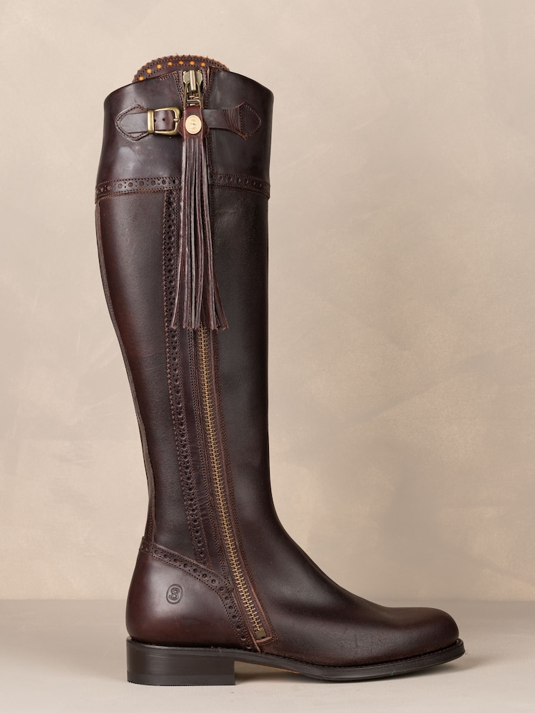 The Spanish Boot Company Brown Tall Spanish Riding Boots - Image 1 of 8