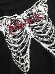 smALLSAINTS Black/Sternum Boys Oversized Graphic Crew T-Shirt - Image 5 of 5