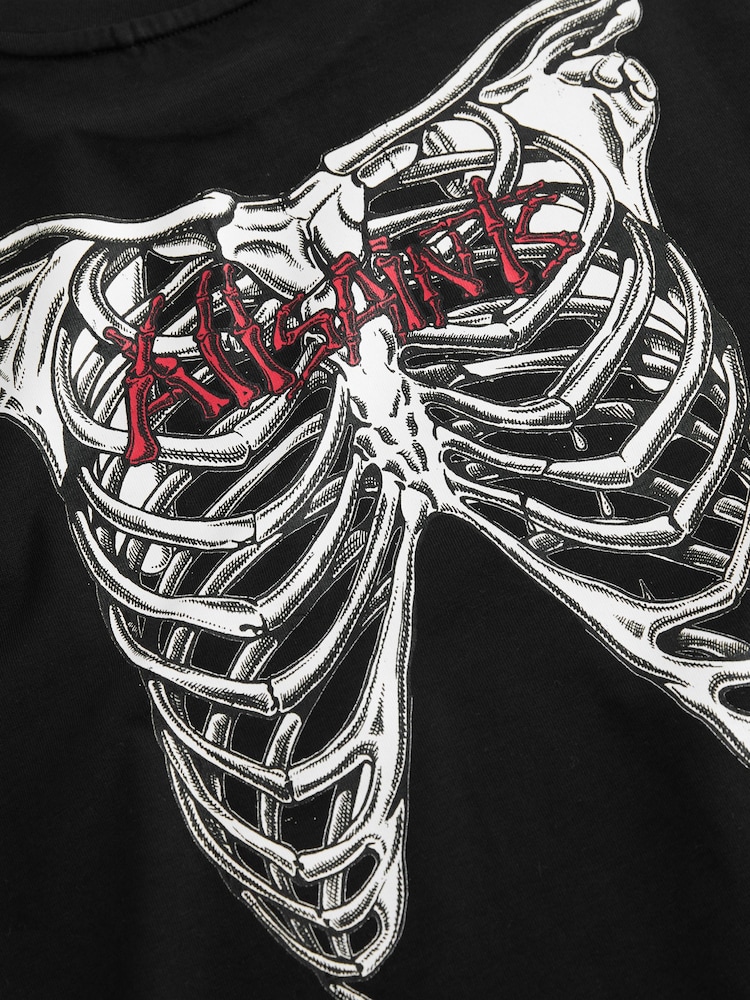 smALLSAINTS Black/Sternum Boys Oversized Graphic Crew T-Shirt - Image 5 of 5 smALLSAINTS Black/Sternum Boys Oversized Graphic Crew T-Shirt - Image 5 of 5