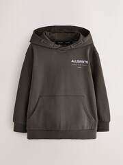 Braun/Blau - smALLSAINTS Übergroßer Underground Pullover Hoodie - Bild 1 von 7
