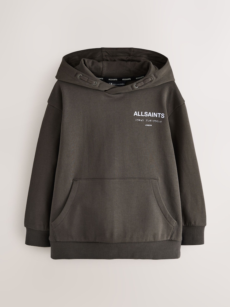 Braun/Blau - smALLSAINTS Übergroßer Underground Pullover Hoodie - Bild 1 von 7