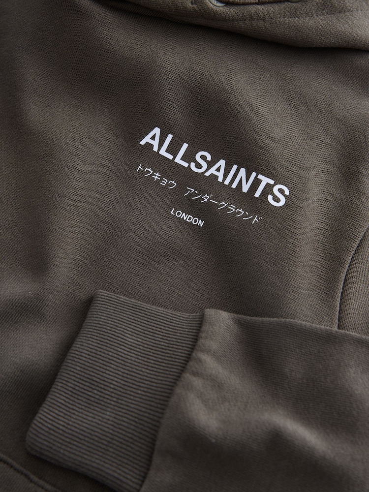 Braun/Blau - smALLSAINTS Übergroßer Underground Pullover Hoodie - Bild 7 von 7