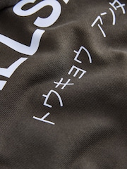 smALLSAINTS Brown/Blue Oversized Underground Pullover Hoodie - Image 8 of 12
