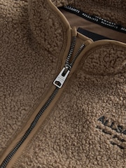 smALLSAINTS Brown Underground Fleece Jacket - Image 3 of 6