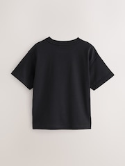smALLSAINTS Black/Morph Boys Oversized Graphic Crew T-Shirt - Image 2 of 4