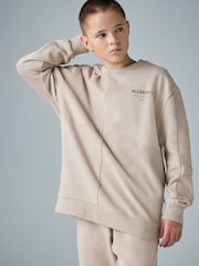 smALLSAINTS Light Brown Underground Oversized Textured Panel Sweatshirt and Joggers Set - Image 2 of 16