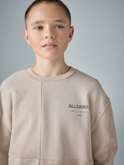 smALLSAINTS Light Brown Underground Oversized Textured Panel Sweatshirt and Joggers Set - Image 3 of 16