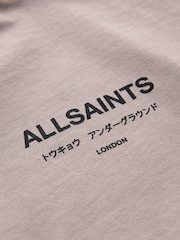 smALLSAINTS Light Brown Oversized Underground Crew Cotton T-Shirt - Image 8 of 9