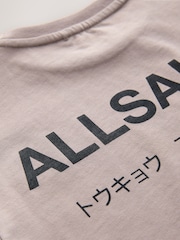 smALLSAINTS Light Brown Oversized Underground Crew Cotton T-Shirt - Image 9 of 9