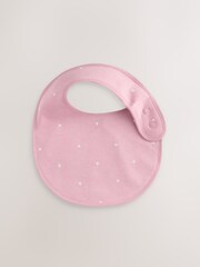 Rosa mit Herzmotiv - Baby-Lätzchen im 5er-Pack - Bild 7 von 8