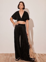 Mint Velvet Black Beach Plisse Set - Image 2 of 8