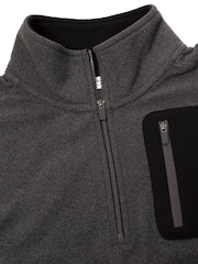 Calvin Klein Golf Planet Half Zip Black Fleece - Image 8 of 8