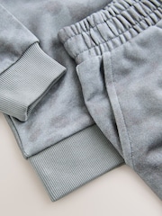 smALLSAINTS Grey Tie Dye Logo Oversized Younger Boys Sweatshirt and Jogger Set - Image 11 of 11