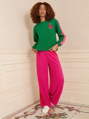 Love & Roses Green Embroidered Detail Sweater - Image 3 of 4