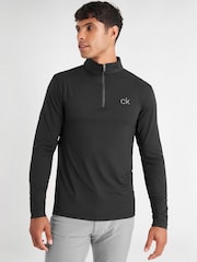Calvin Klein Golf Newport Half Zip Black Top - Image 2 of 8