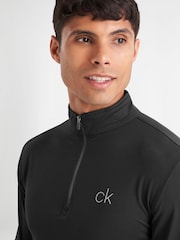 Calvin Klein Golf Newport Half Zip Black Top - Image 4 of 8