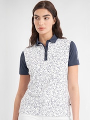 Calvin Klein Golf Harmony Printed Short Sleeve White T-Shirts - Image 2 of 7