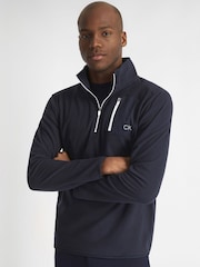 Calvin Klein Golf azul Planet fleece - Imagem 2 de 5