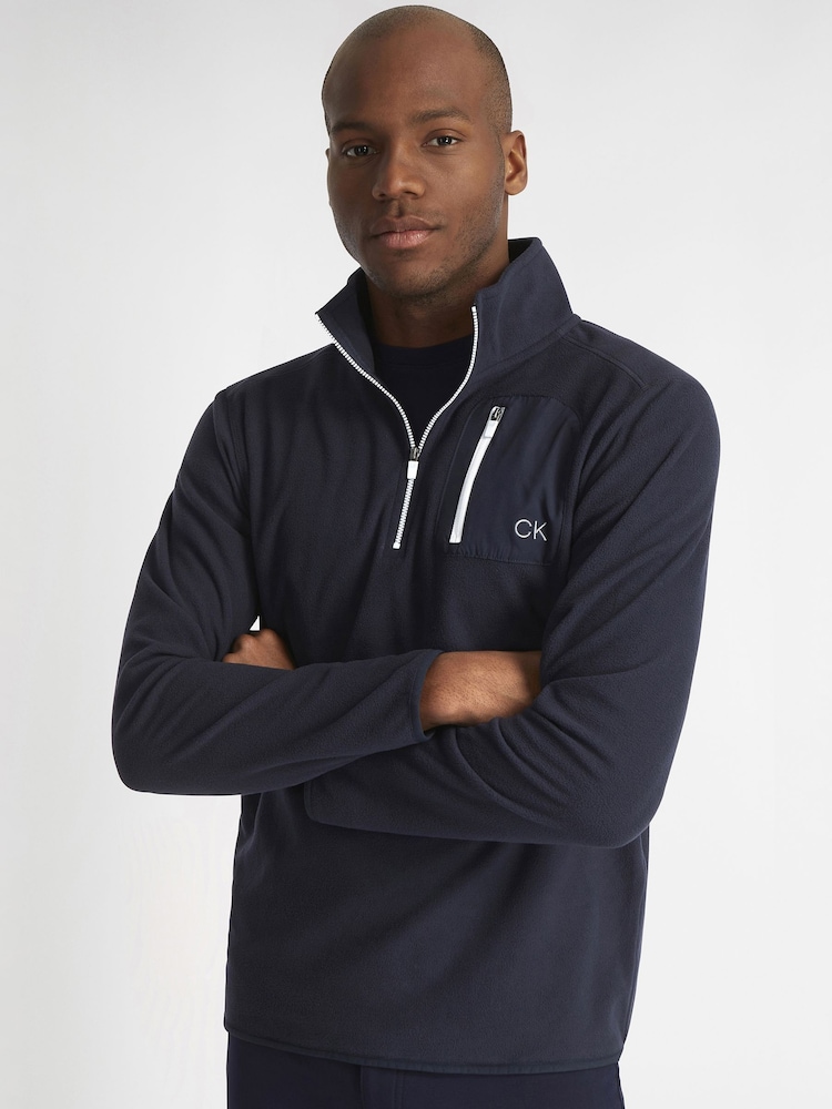 Calvin Klein Golf azul Planet fleece - Imagem 2 de 5