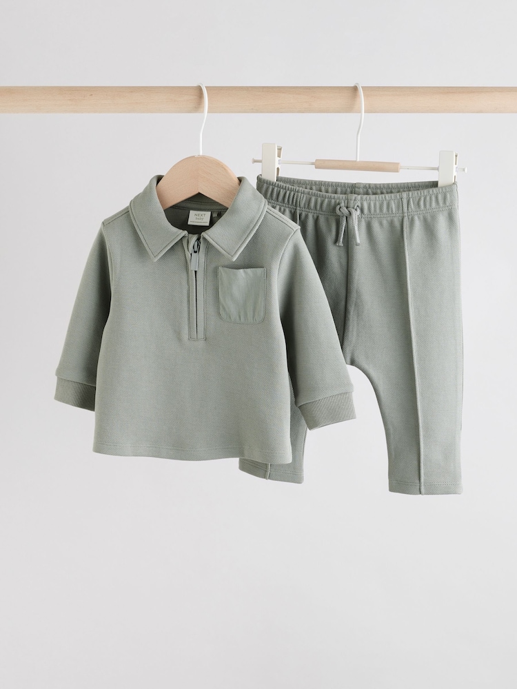 Grey Baby Top and Leggings Set (0mths-2yrs) - Image 1 of 12 Grey Baby Top and Leggings Set (0mths-2yrs) - Image 1 of 12