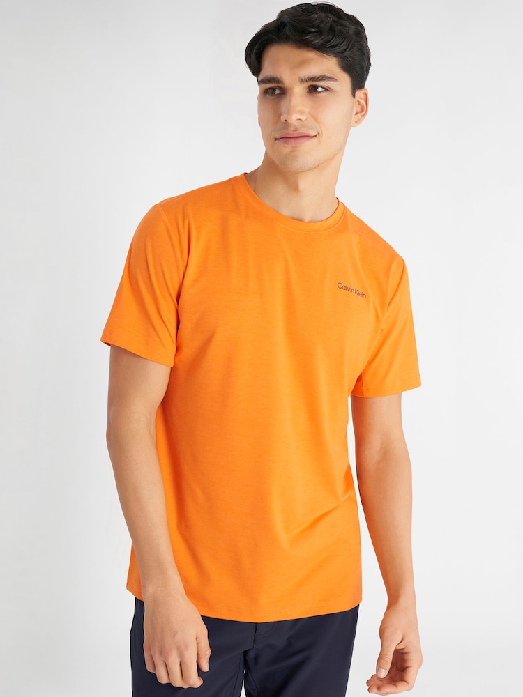 Calvin Klein Golf Orange Newport T-Shirt - Image 1 of 8