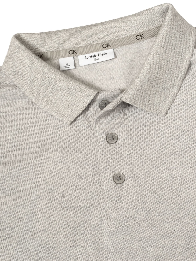 Calvin Klein Silver Golf Planet Polo Shirt - Image 8 of 9