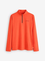 Calvin Klein Golf Orange Newport Half Zip Sweater - Image 1 of 1