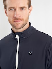 Calvin Klein Golf Motion Blue Full Zip Windbreaker Jacket - Image 3 of 9