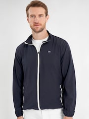 Calvin Klein Golf Motion Blue Full Zip Windbreaker Jacket - Image 4 of 9