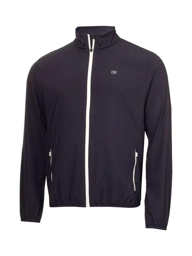 Calvin Klein Golf Motion Blue Full Zip Windbreaker Jacket - Image 5 of 9