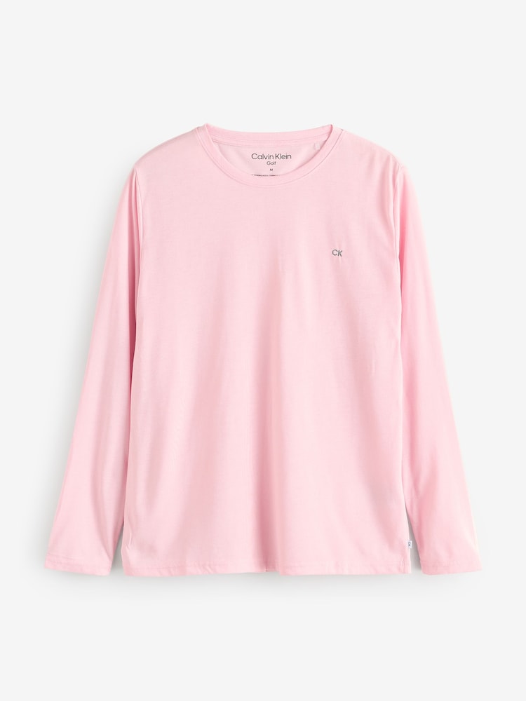 Calvin Klein Golf Pink Assorted Long Sleeve T-Shirts 3 Pack - Image 2 of 4