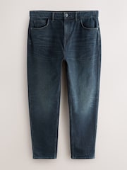 Inktblauw - Standaard toelopende pasvorm - Authentieke stretchy denim jeans - Afbeelding 16 van 20