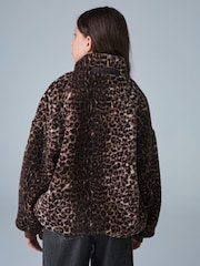 smALLSAINTS Leopard Fleece Jacket - Image 2 of 13