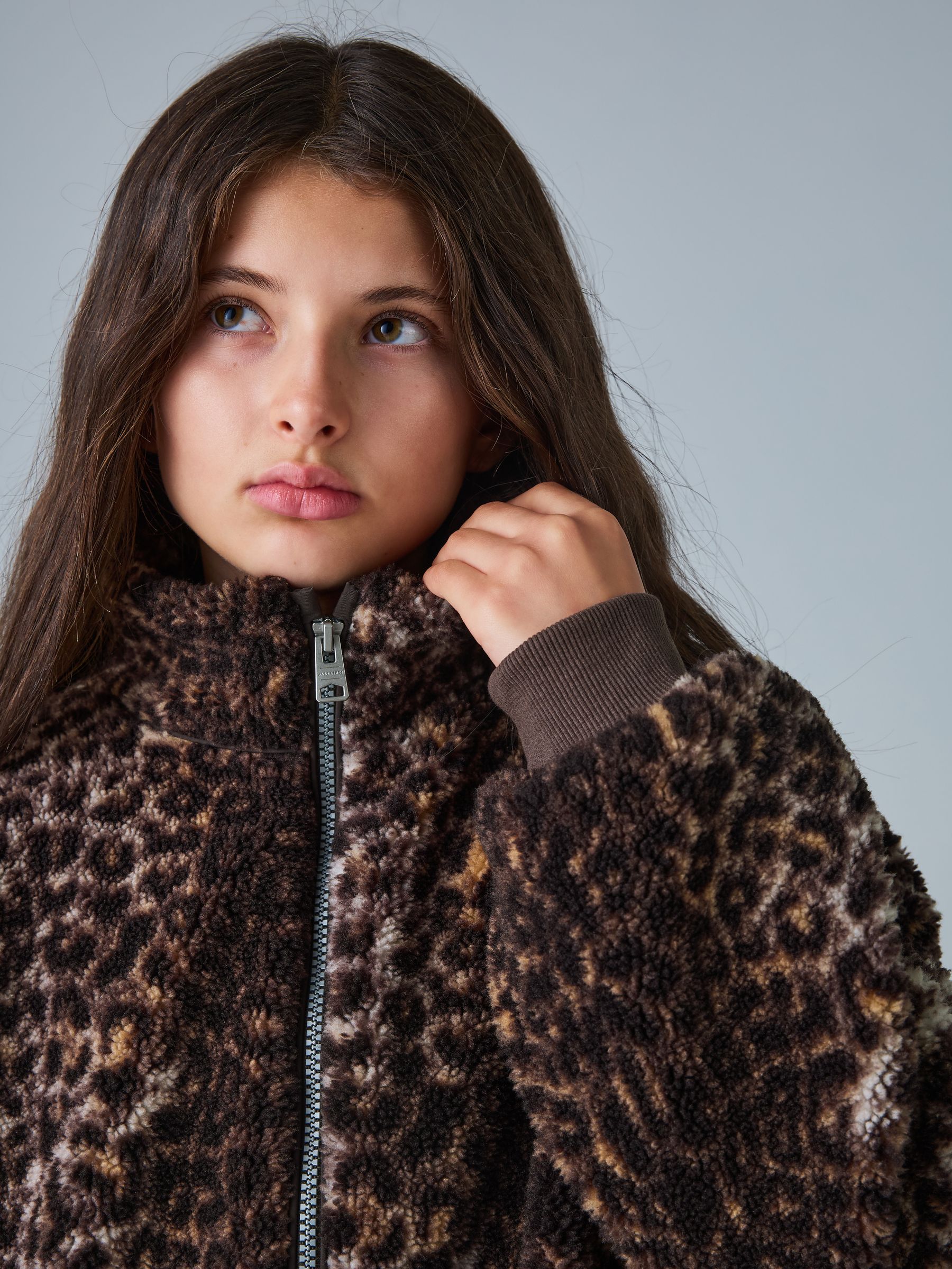 Buy smALLSAINTS Leopard Fleece Jacket from the Next UK online shop