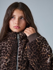 smALLSAINTS Leopard Fleece Jacket - Image 4 of 13