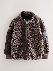 smALLSAINTS Leopard Fleece Jacket - Image 7 of 13