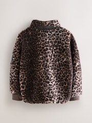smALLSAINTS Leopard Fleece Jacket - Image 8 of 13