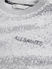 smALLSAINTS Silver Opal Underground Sequin T-Shirt Dress - Image 8 of 10