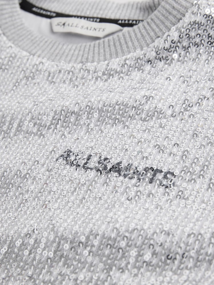 Buy smALLSAINTS Silver Opal Underground Sequin T-Shirt Dress from Next USA Buy smALLSAINTS Silver Opal Underground Sequin T-Shirt Dress from Next USA