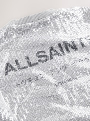 smALLSAINTS Silver Opal Underground Sequin T-Shirt Dress - Image 9 of 10