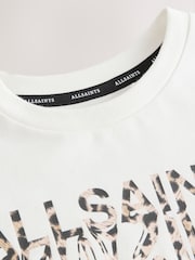 smALLSAINTS Cream Inksaints Oversized Crew T-Shirt - Image 7 of 9