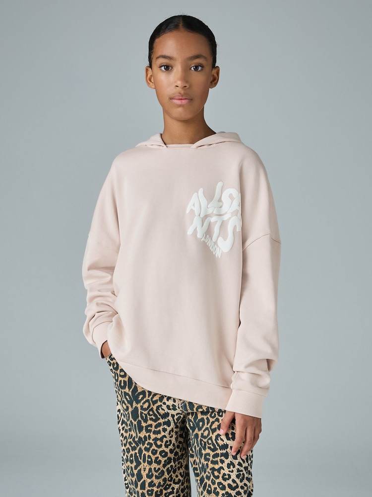 smALLSAINTS Light Pink Orlando Oversized Pullover Hoodie - Image 1 of 10 smALLSAINTS Light Pink Orlando Oversized Pullover Hoodie - Image 1 of 10